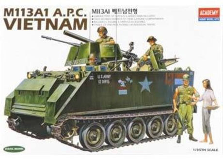 Academy 1/35 M113A1 Vietnam Version Plastic Model Kit *Aus Decals* 13266