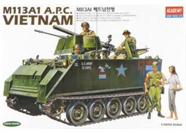 Academy 1/35 M113A1 Vietnam Version Plastic Model Kit *Aus Decals* 13266