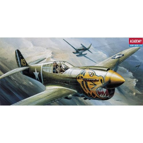 Academy 1/72 P-40E Warhawk Plastic Model Kit *Aus Decals* 12468