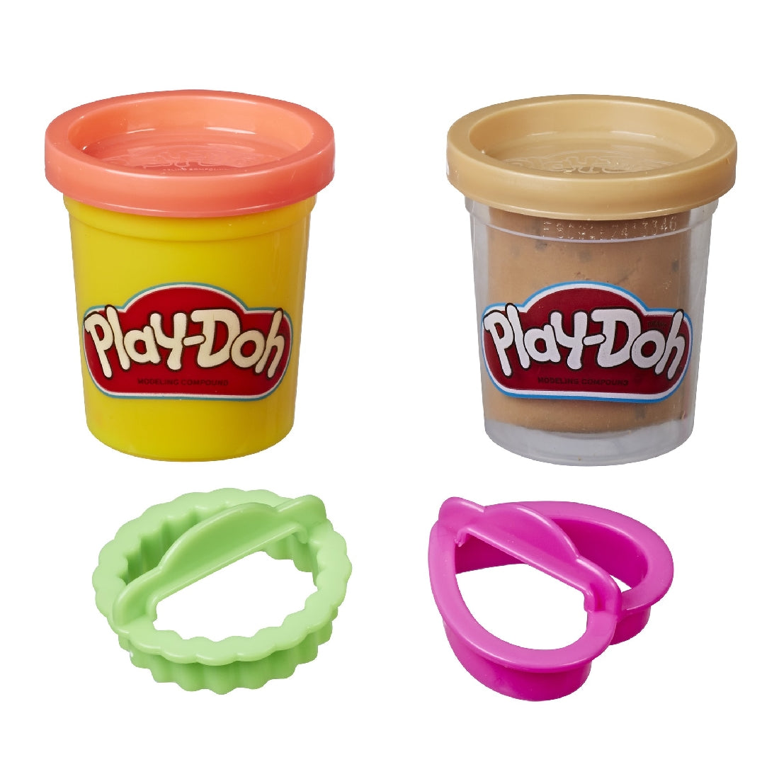 Play-Doh Chocolate Chip Cookie Canister Play Set 2 Cans (4 Oz)