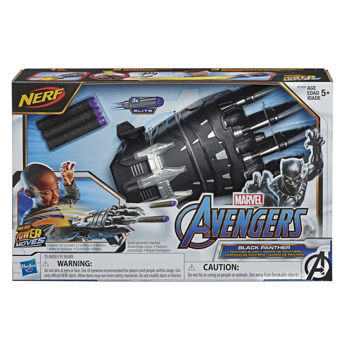 NERF AVENGERS POWER MOVES BLACK PANTHER