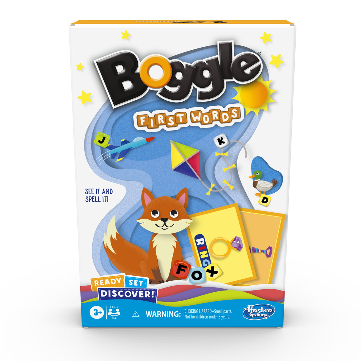 Ready Set Discover Boggle First Words Matching Card Game for Kids and Family Ages 3 and up