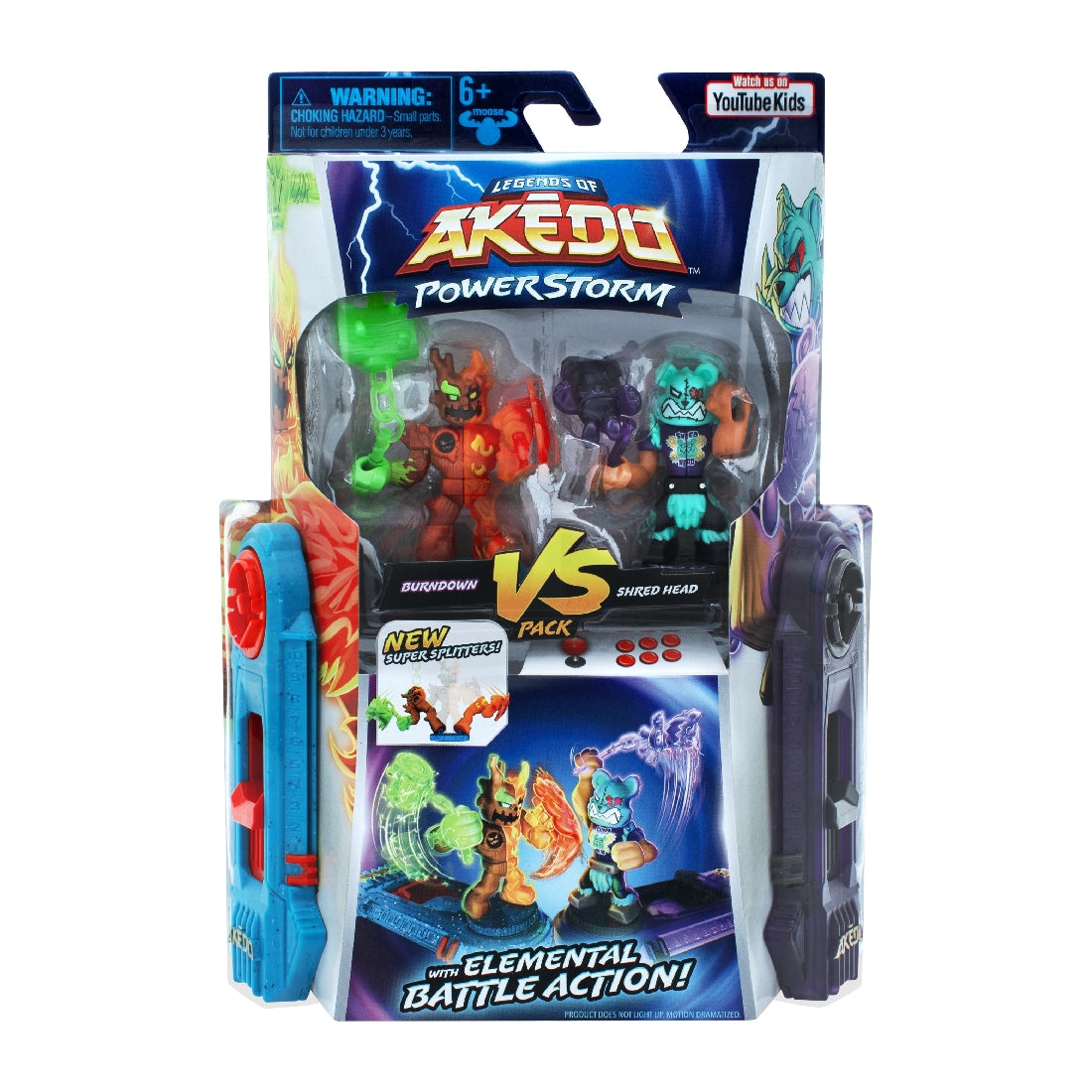 Akedo Burndown Versus Shred Head