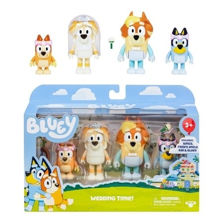 BLUEY S10 FIGURE 4PK SPECIAL SET - WEDDING TIME!