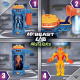 MrBeast Lab Mutators S3 Mutation Chamber Flame Claw Panther Figure