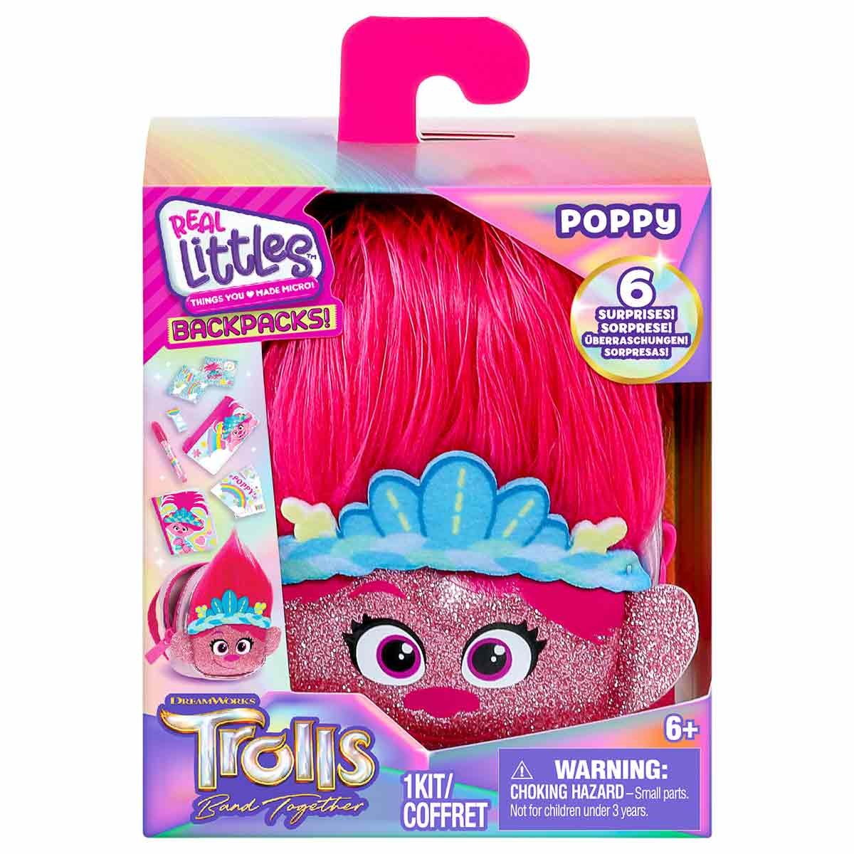 REAL LITTLES TROLLS BACKPACK ASSORTED