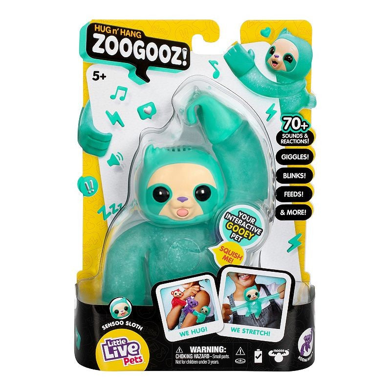 Little Live Pets Hug N' Hang Zoogooz Single Pack - Sensoo Sloth