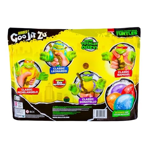 Heroes of Goo Jit Zu Classic Leonardo  Michelangelo  Donatello & Raphael Action Figure 4-Pack