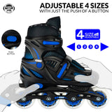 CRAZY SKATES 148 LARGE 5-8 BLACK