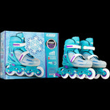 CRAZY SKATES 148 SMALL J11-1 TEAL GLITTER