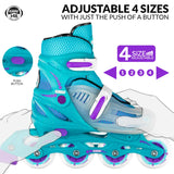 CRAZY SKATES 148 MEDIUM 2-5 PURPLE GLITTER