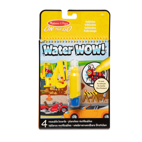 Melissa & Doug on the Go Water Wow! Reusable Water-Reveal Activity Pad - Vehicles