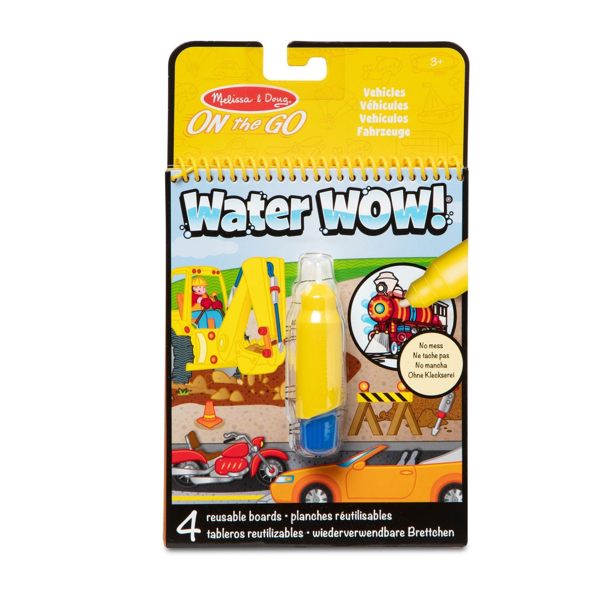 Melissa & Doug on the Go Water Wow! Reusable Water-Reveal Activity Pad - Vehicles