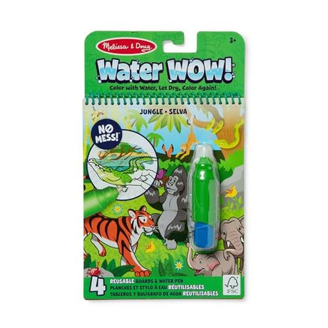 Melissa & Doug on the Go Water Wow! Reusable Water-Reveal Coloring Activity Pad – Jungle