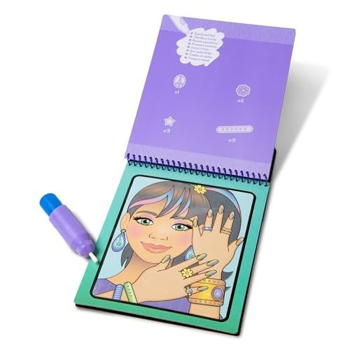Melissa & Doug - On The Go - Water Wow! - Makeup & Manicures