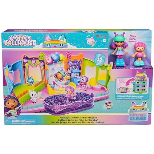 Gabby's Dollhouse Rooftop Roller Party Playset