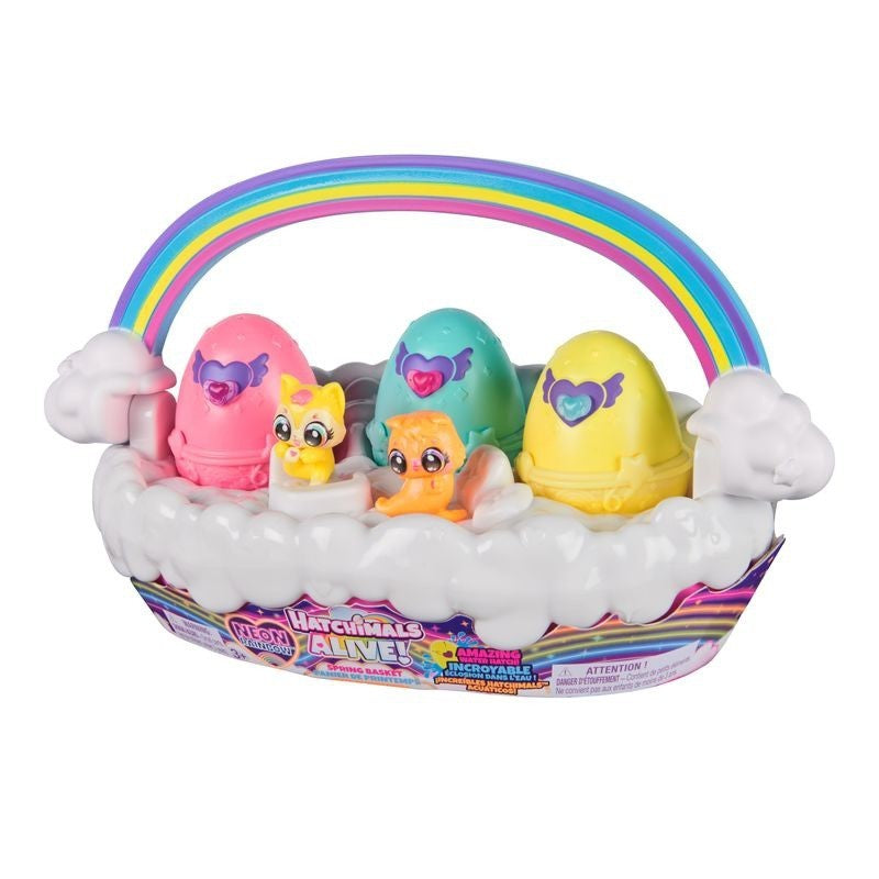 HatchimalsAlive Neon Rainbow Basket