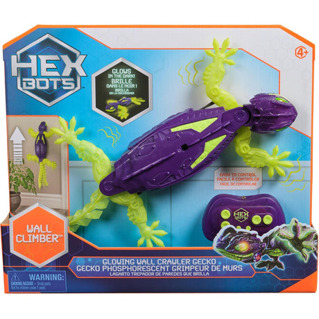 Hex Bots Rc Glow In The Dark Gecko Wall Crawler