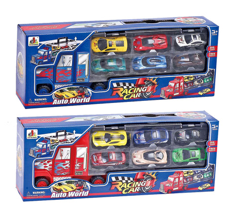 Truck Carry Case With 6 Diecast Cars