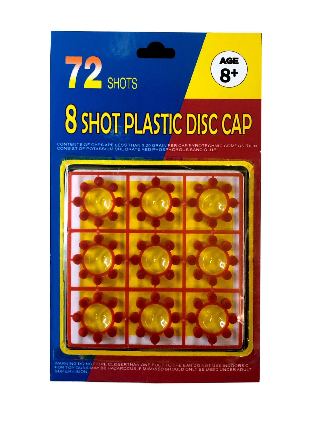 8 Shot Ring Caps - 72 Shots