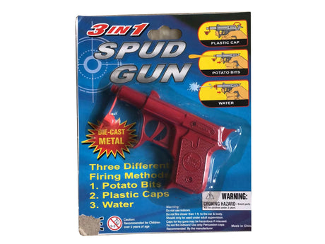 DIECAST 3 IN 1 SPUD GUN