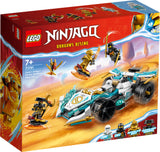 LEGO NINJAGO ZANE'S DRAGON POWER SPINJITZU RACE CAR 71791 AGE: 7+