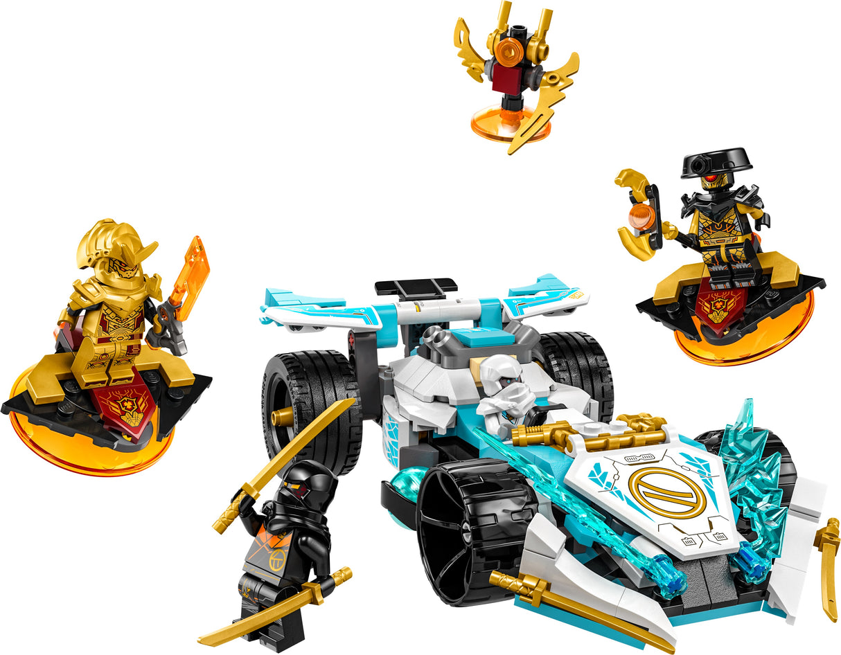 LEGO NINJAGO ZANE'S DRAGON POWER SPINJITZU RACE CAR 71791 AGE: 7+