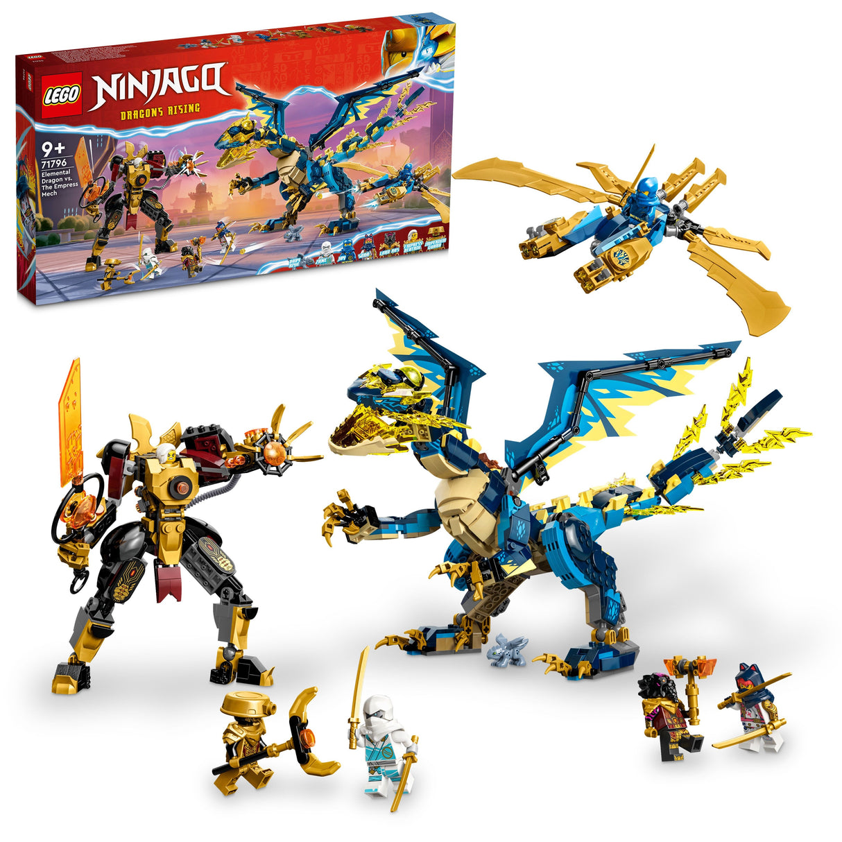 LEGO NINJAGO ELEMENTAL DRAGON VS THE EMPRESS MECH 71796 AGE: 9+