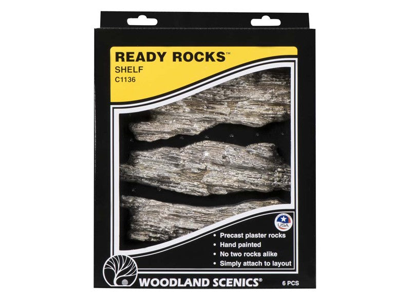 WOODLAND SCENICS READY ROCKS - SHELF ROCKS