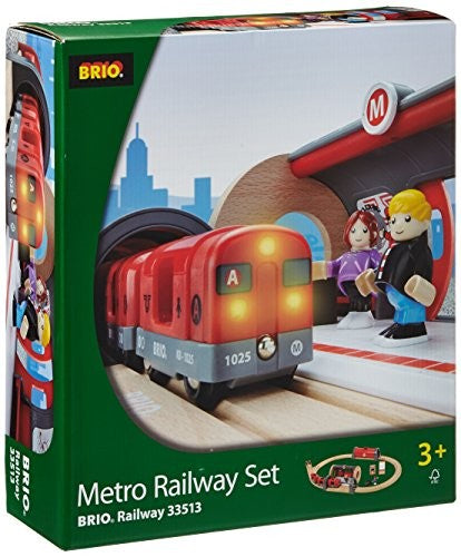 BRIO - METRO RAILWAY SET 20PCS