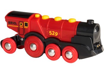 BRIO MIGHTY RED ACTION LOCOMOTIVE