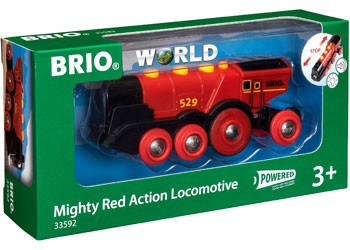 BRIO MIGHTY RED ACTION LOCOMOTIVE