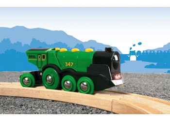 BRIO WORLD BIG GREEN ACTION LOCOMOTIVE