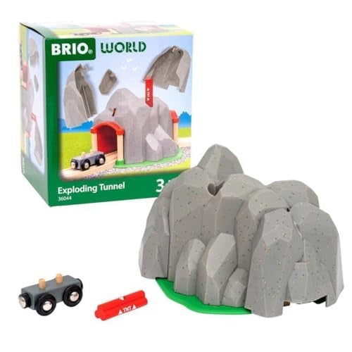 Brio World Exploding Train Track Tunnel Wooden Railway