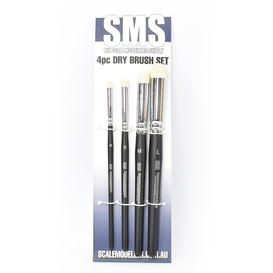 Dry Brush Set (synthetic) 4pc