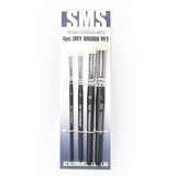 Dry Brush Set (synthetic) 4pc