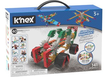 KNEX - BEGINNER BUILDING SET 141 PIECES 40 BUILDS