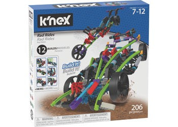 Knex - Rad Rides 206 Pieces 12 Builds