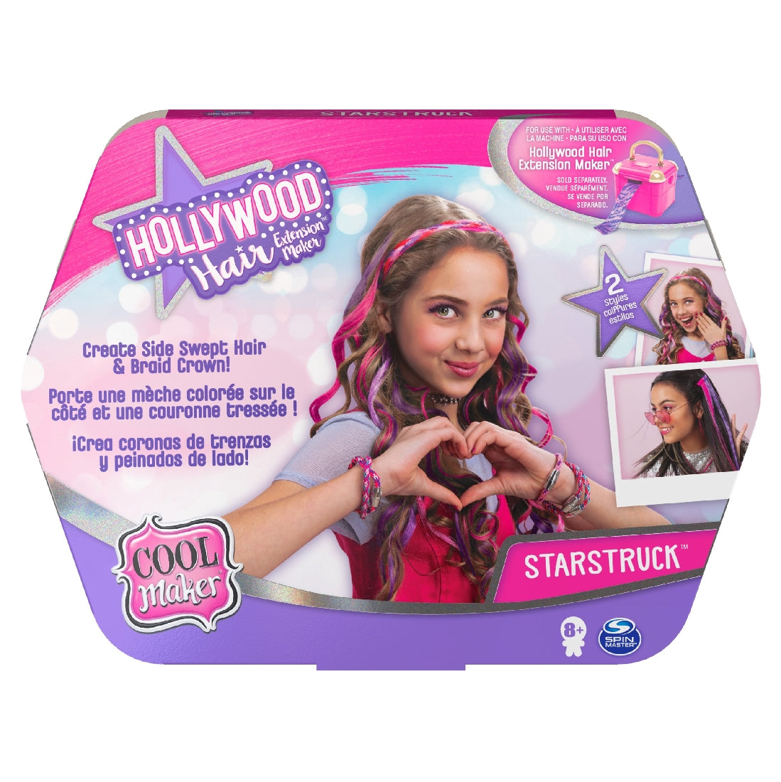 Cool Maker, Starstruck Diy Braided Crown and Side Swept Hair Refill for Use with Hollywood Hair Extension Maker Multi