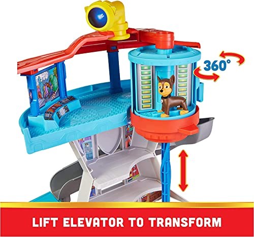 Paw Patrol Lookout Tower Playset With Toy Car Launcher, 2 Chase Action Figures, Chase’s Police Cruiser And Accessories, Kids Toys For Ages 3 And Up