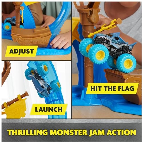 Monster Jam 1:64 Megalodon's Loop of Doom Playset