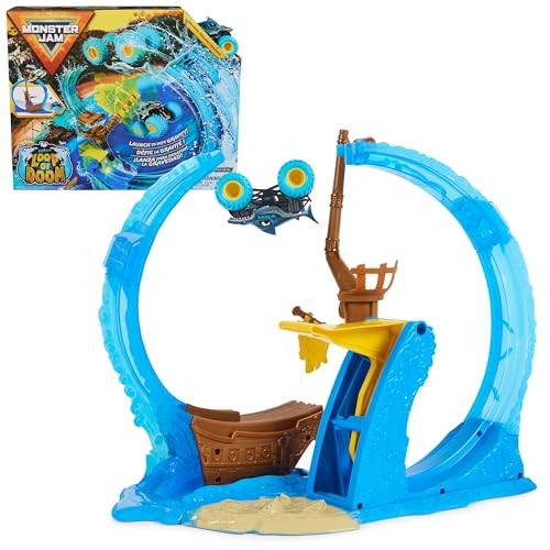 Monster Jam 1:64 Megalodon's Loop of Doom Playset