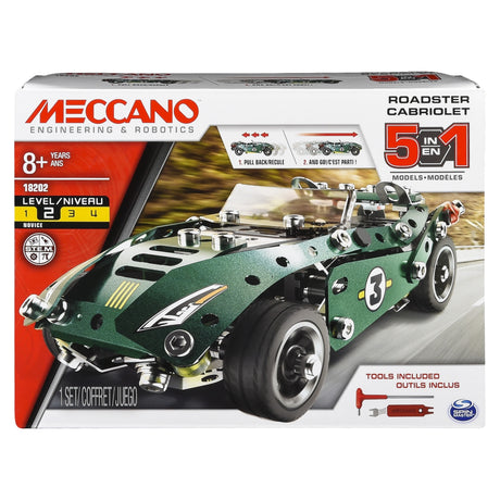 MECCANO 5 IN 1 ROADSTER PULL BACK 