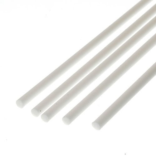 EVERGREEN STRIP STRYENE 213 Round Rod Railroad Scratch Building Supply, White