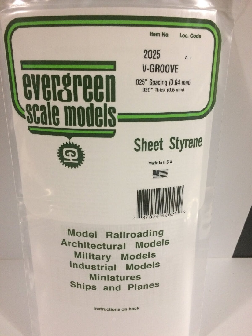 EVERGREEN SHEET STYRENE 2025