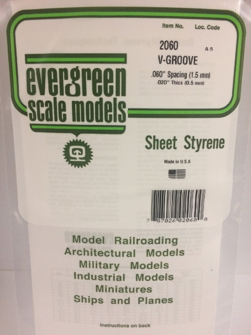 EVERGREEN SHEET STYRENE 2060