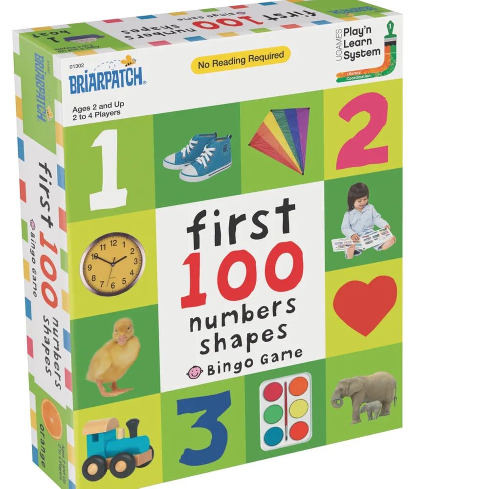 First 100 Numbers And Shapes Bingo Game