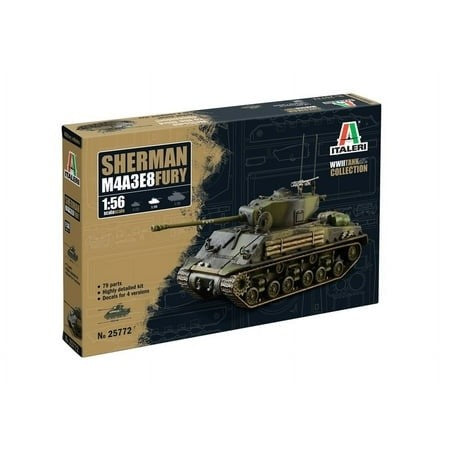 Italeri 1/56 Sherman M4A3E8 Fury