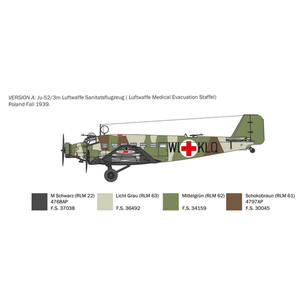 Italeri 1/72 Junkers JU-52/3M
