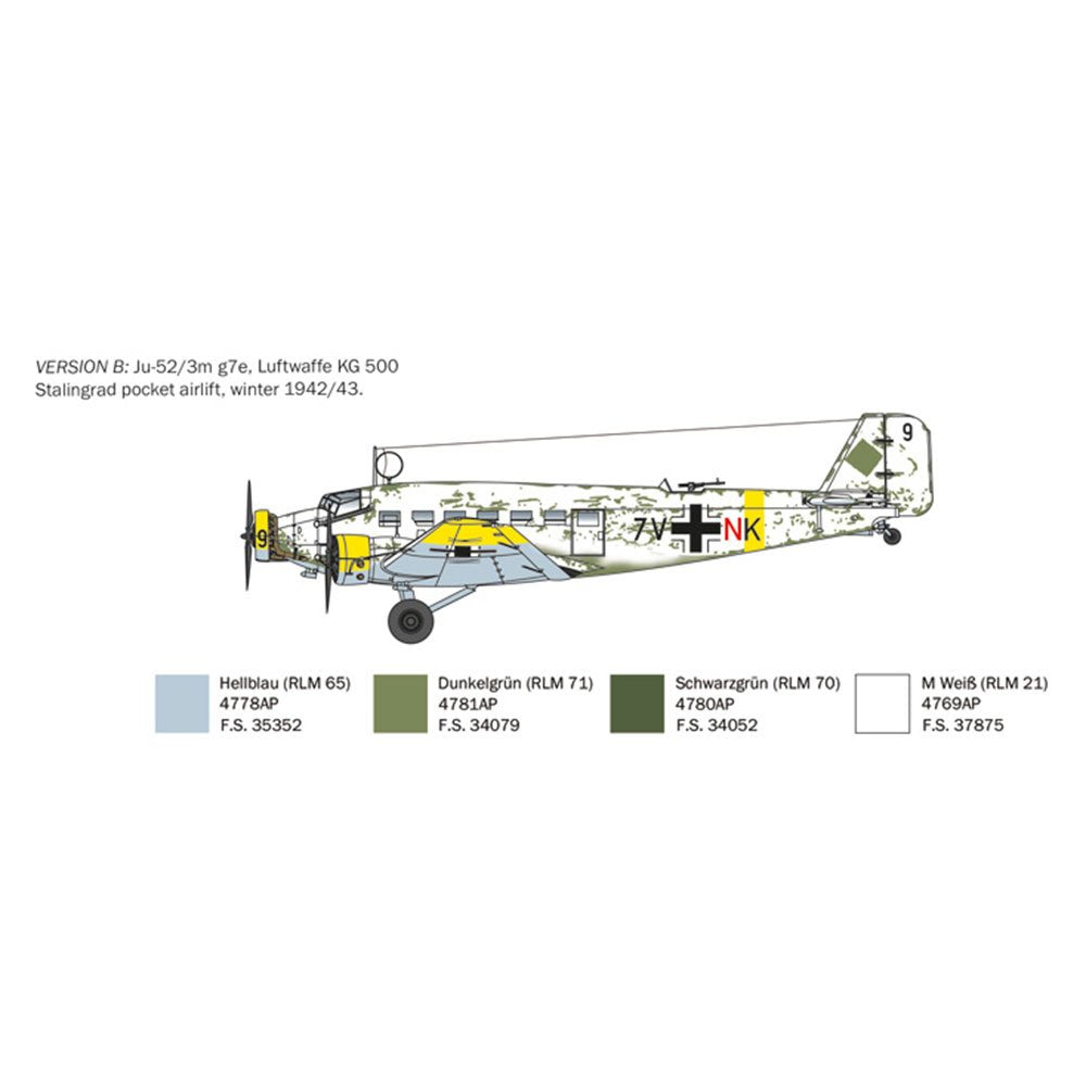 Italeri 1/72 Junkers JU-52/3M